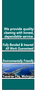 Left Graphic, Office Cleaning and Janitorial Services Traverse City, Michigan